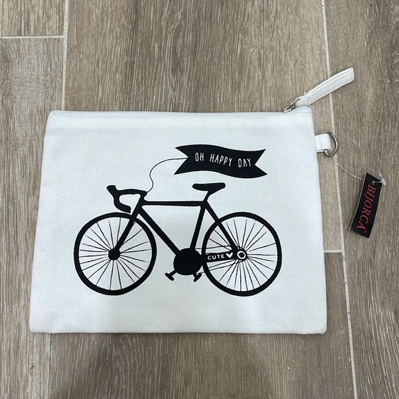 Canvas Zip Top Makeup Bag - Picture 2 of 3